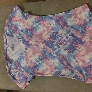 No Boundaries size S Pink Purple and White top